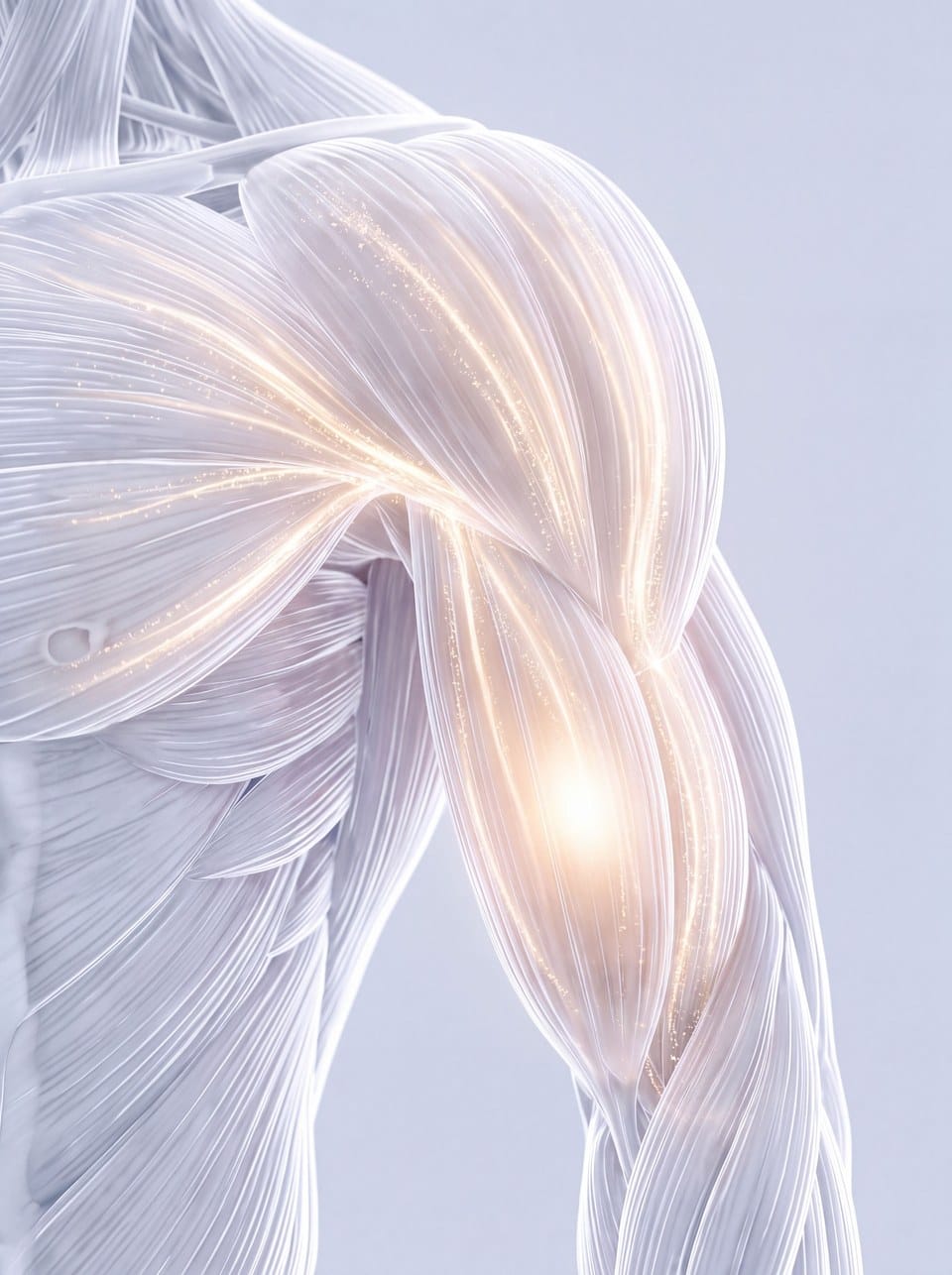 Illustration of the shoulder and upper arm muscles