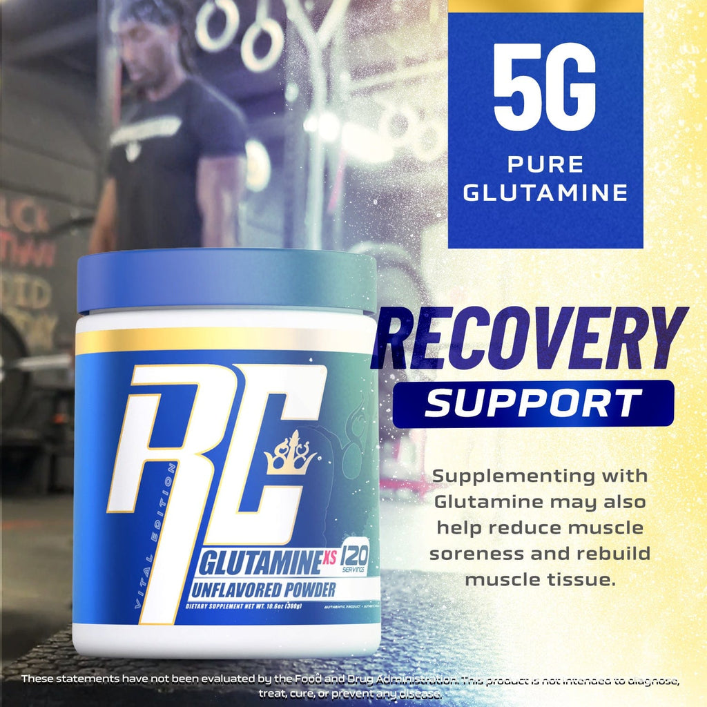 Ronnie Coleman Signature Series Essentials 120 Scoop Glutamine XS Unflavored Powder Ronnie Coleman Signature Series Bodybuilding Supplements