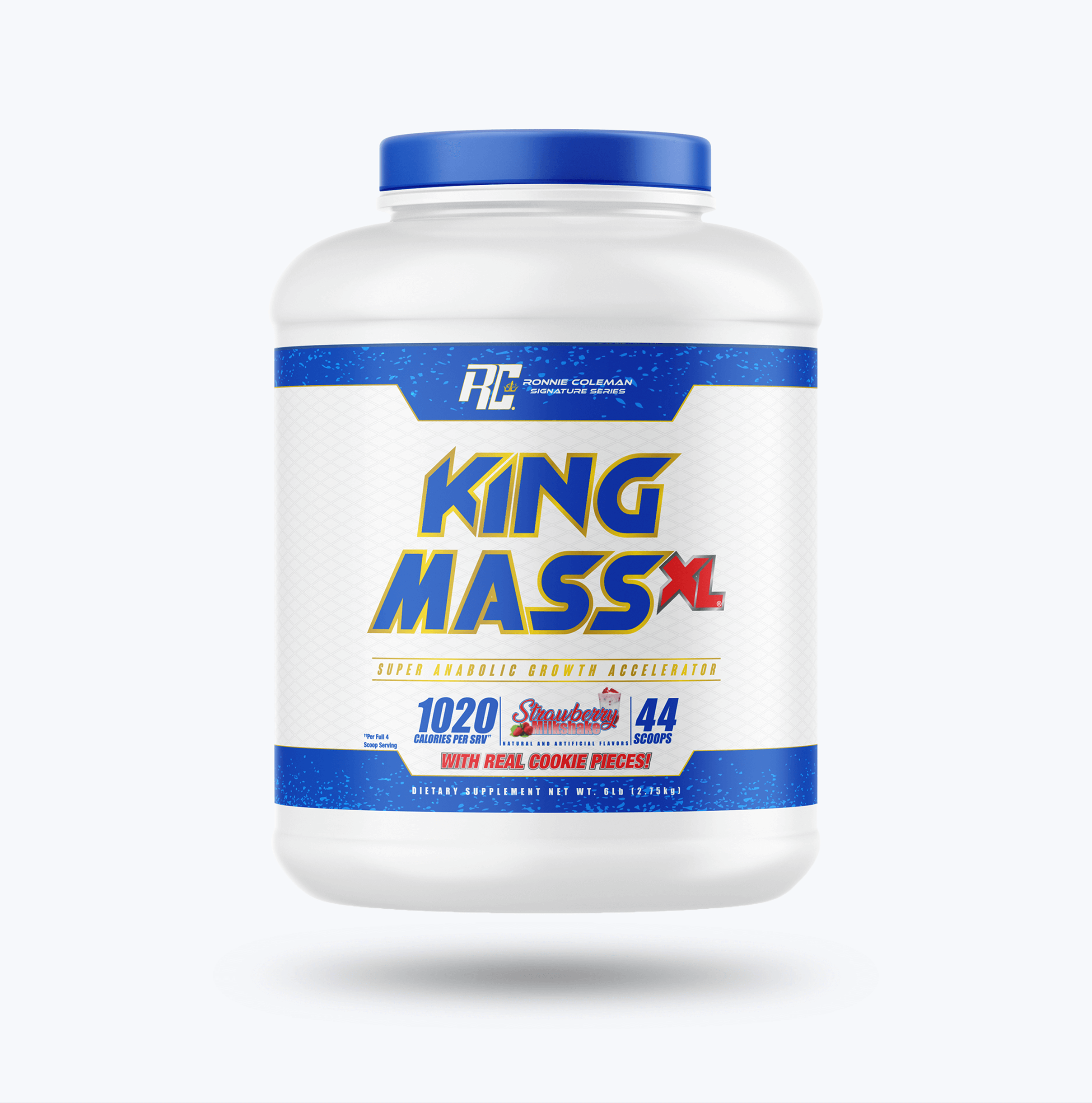 Ronnie Coleman Signature Series Mass Gainer 6lbs / Strawberry Milkshake King Mass XL Ronnie Coleman Signature Series Bodybuilding Supplements