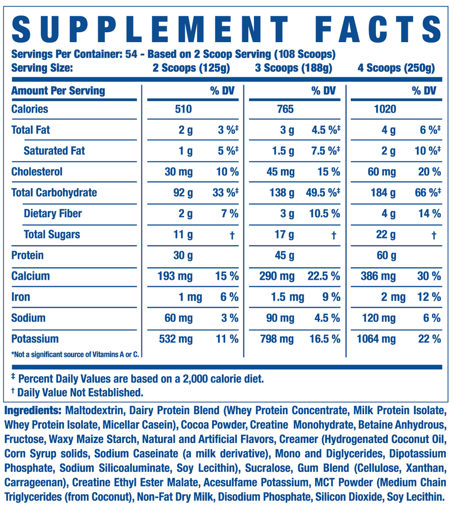 Ronnie Coleman Signature Series Mass Gainer King Mass XL Gainer Ronnie Coleman Signature Series Bodybuilding Supplements