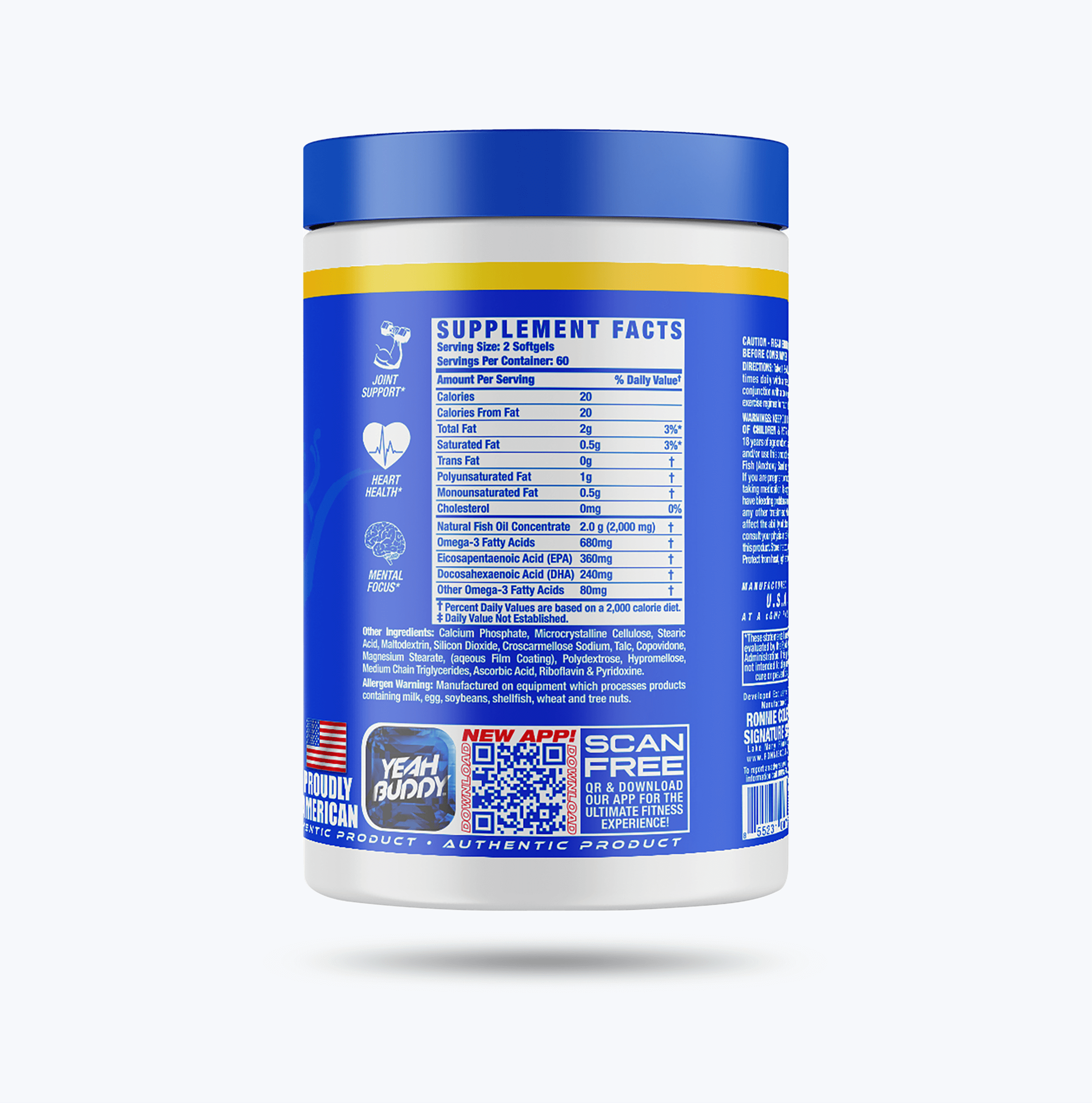 Ronnie Coleman Signature Series Essentials 120 ct Omega XS Ronnie Coleman Signature Series Bodybuilding Supplements