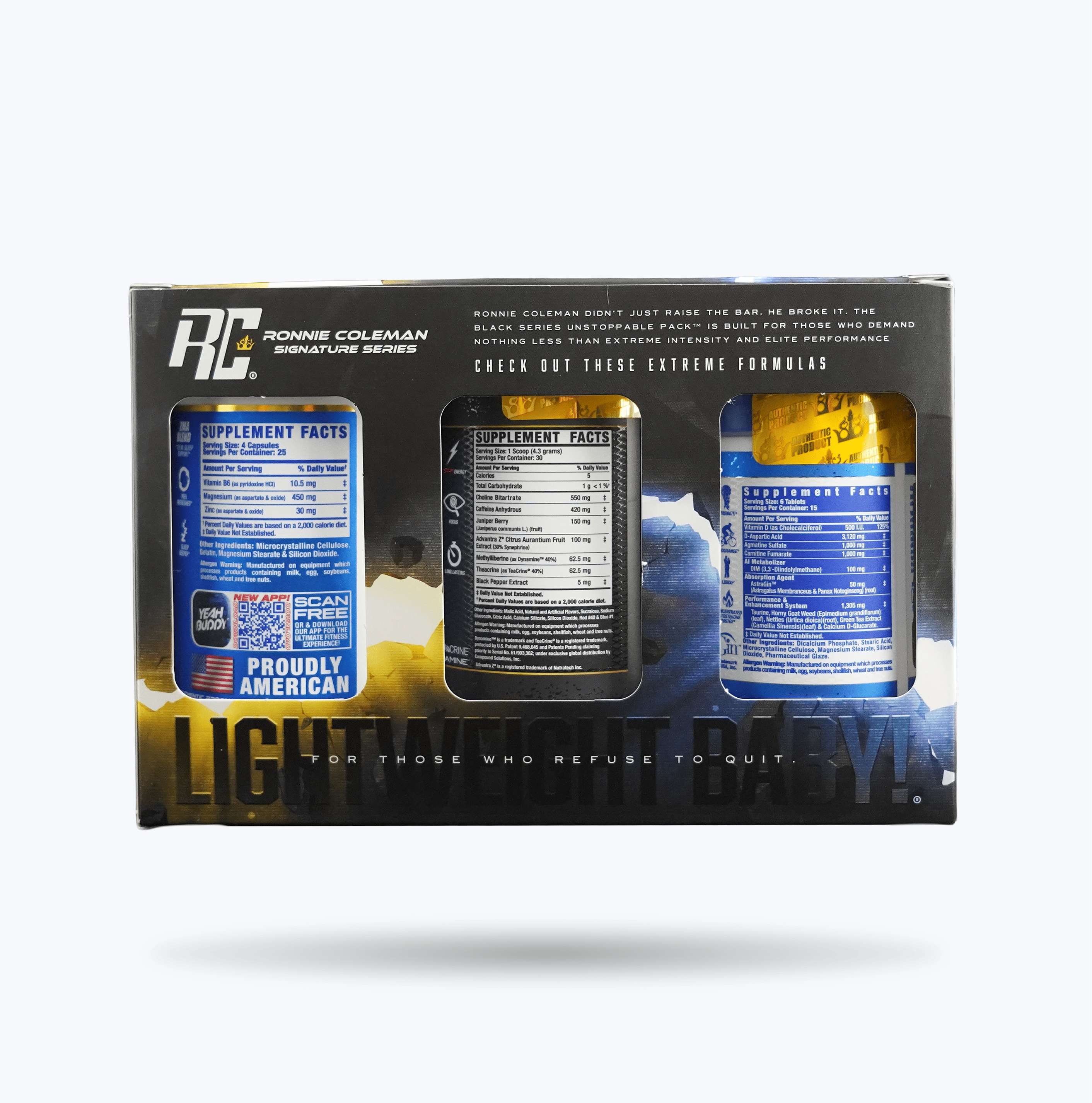 Ronnie Coleman Signature Series Unstopable Pack Boxset 1 Ronnie Coleman Signature Series Bodybuilding Supplements