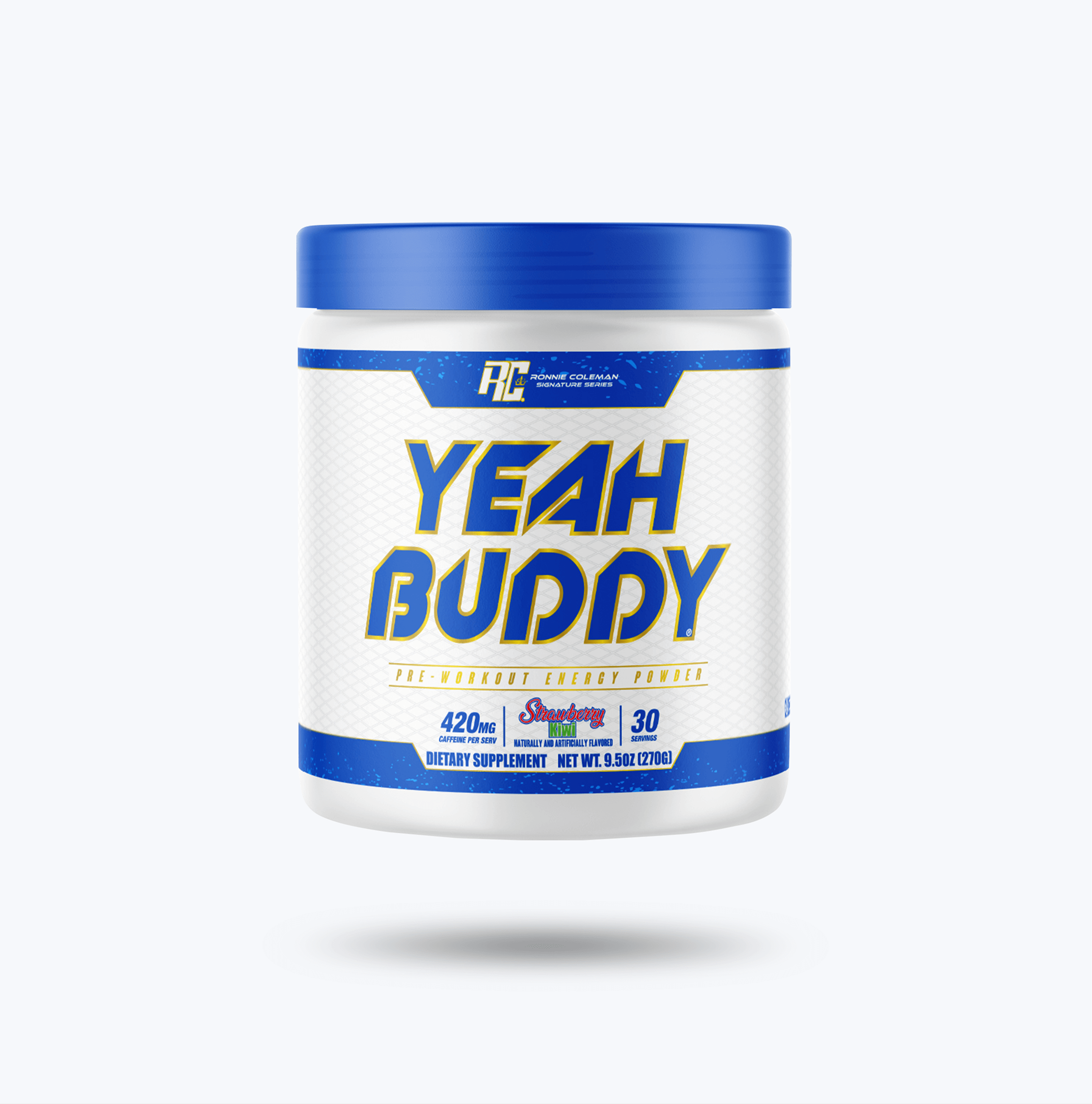 Ronnie Coleman Signature Series Pre Workout 30 Servings / Strawberry Kiwi YEAH BUDDY™ Pre-Workout Powder Ronnie Coleman Signature Series Bodybuilding Supplements