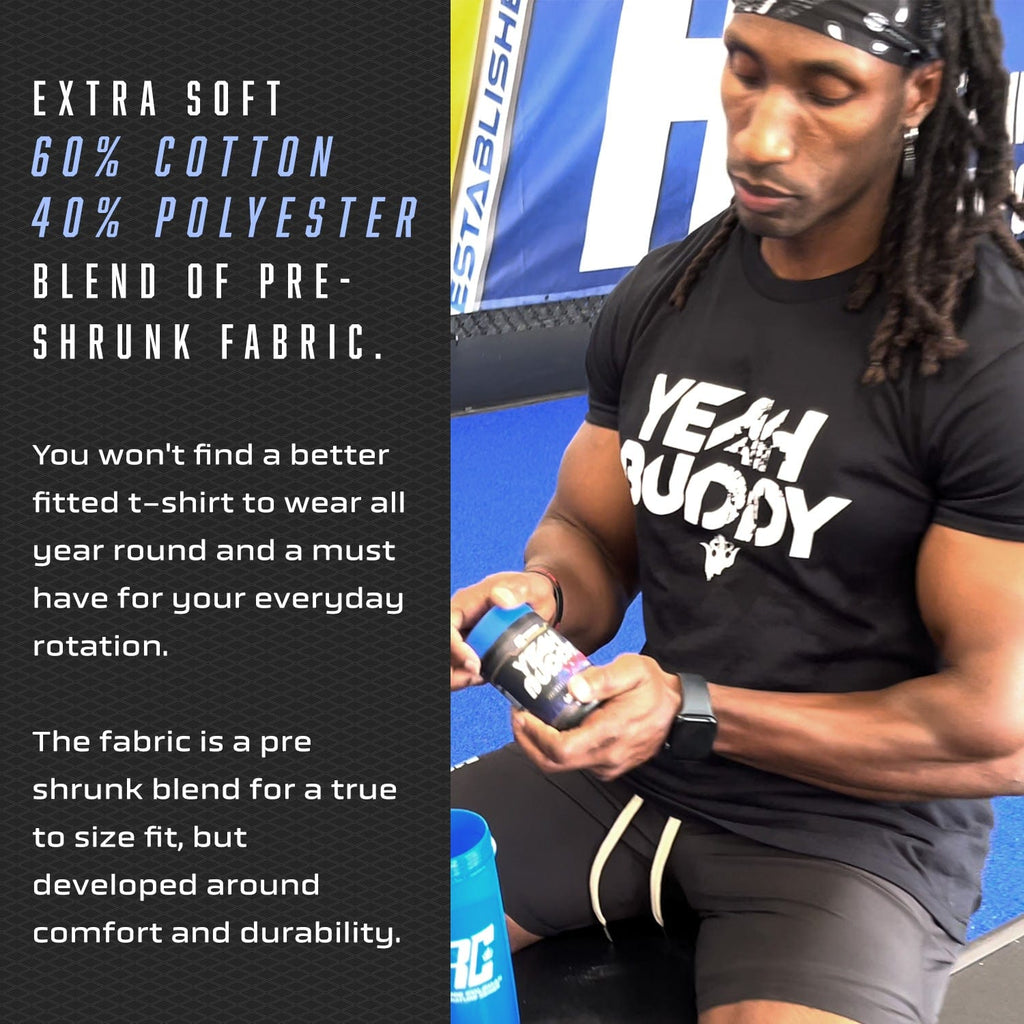 Ronnie Coleman Signature Series Apparel & Accessories Shirt YEAH BUDDY T-shirt Ronnie Coleman Signature Series Bodybuilding Supplements