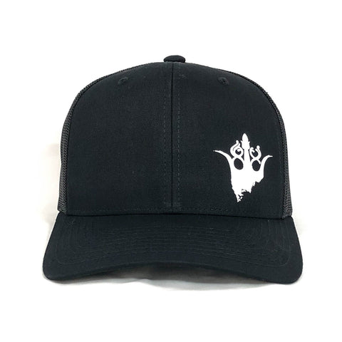 Image of Ronnie Coleman Signature Series Apparel & Accessories Crown Logo Snapback Hat - WHITE/BLACK Ronnie Coleman Signature Series Bodybuilding Supplements