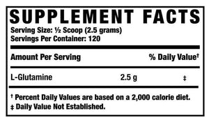 Glutamine XS Unflavored Powder