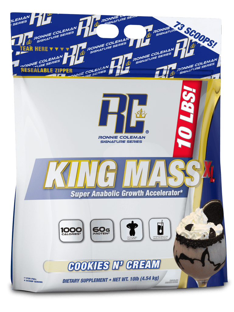 Ronnie Coleman Signature Series Mass Gainer 10lb / Cookies N' Cream King Mass XL Gainer Ronnie Coleman Signature Series Bodybuilding Supplements
