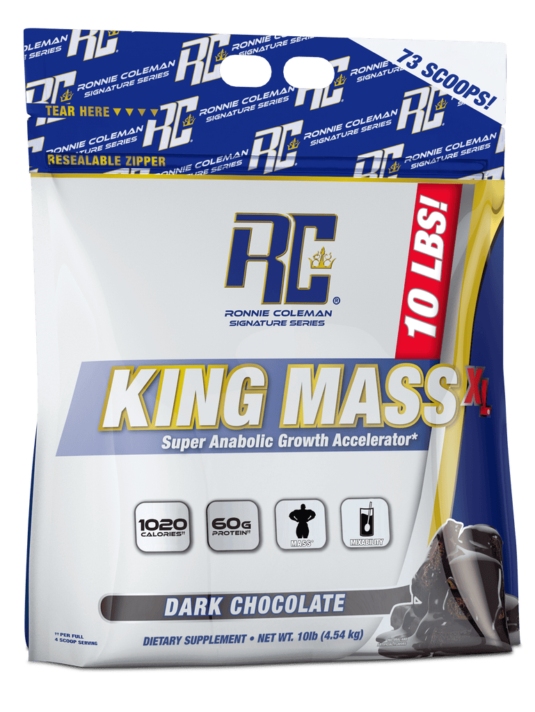 Ronnie Coleman Signature Series Mass Gainer 10lb / Dark Chocolate King Mass XL Gainer Ronnie Coleman Signature Series Bodybuilding Supplements