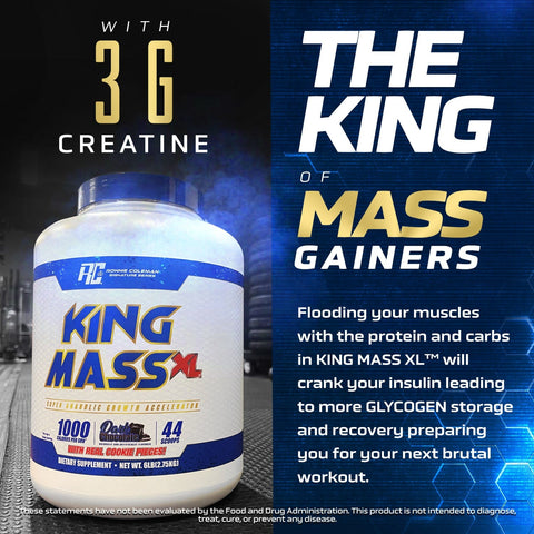 Image of Ronnie Coleman Signature Series Mass Gainer King Mass XL Gainer Ronnie Coleman Signature Series Bodybuilding Supplements