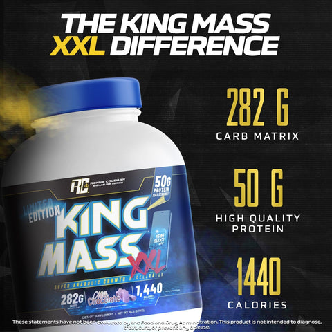 Image of Ronnie Coleman Signature Series Mass Gainer King Mass XXL Gainer Ronnie Coleman Signature Series Bodybuilding Supplements