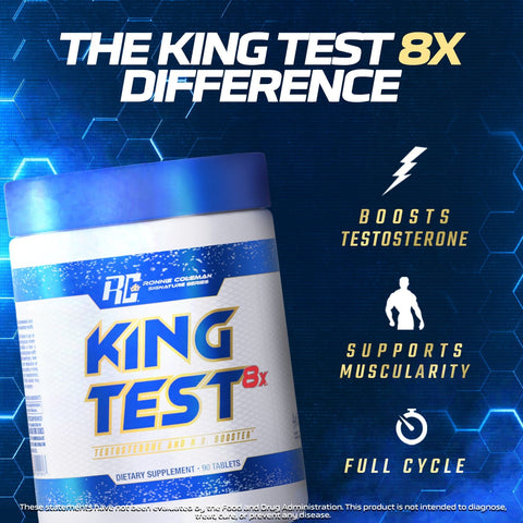 Image of Ronnie Coleman Signature Series Essentials King Test 8X Ronnie Coleman Signature Series Bodybuilding Supplements