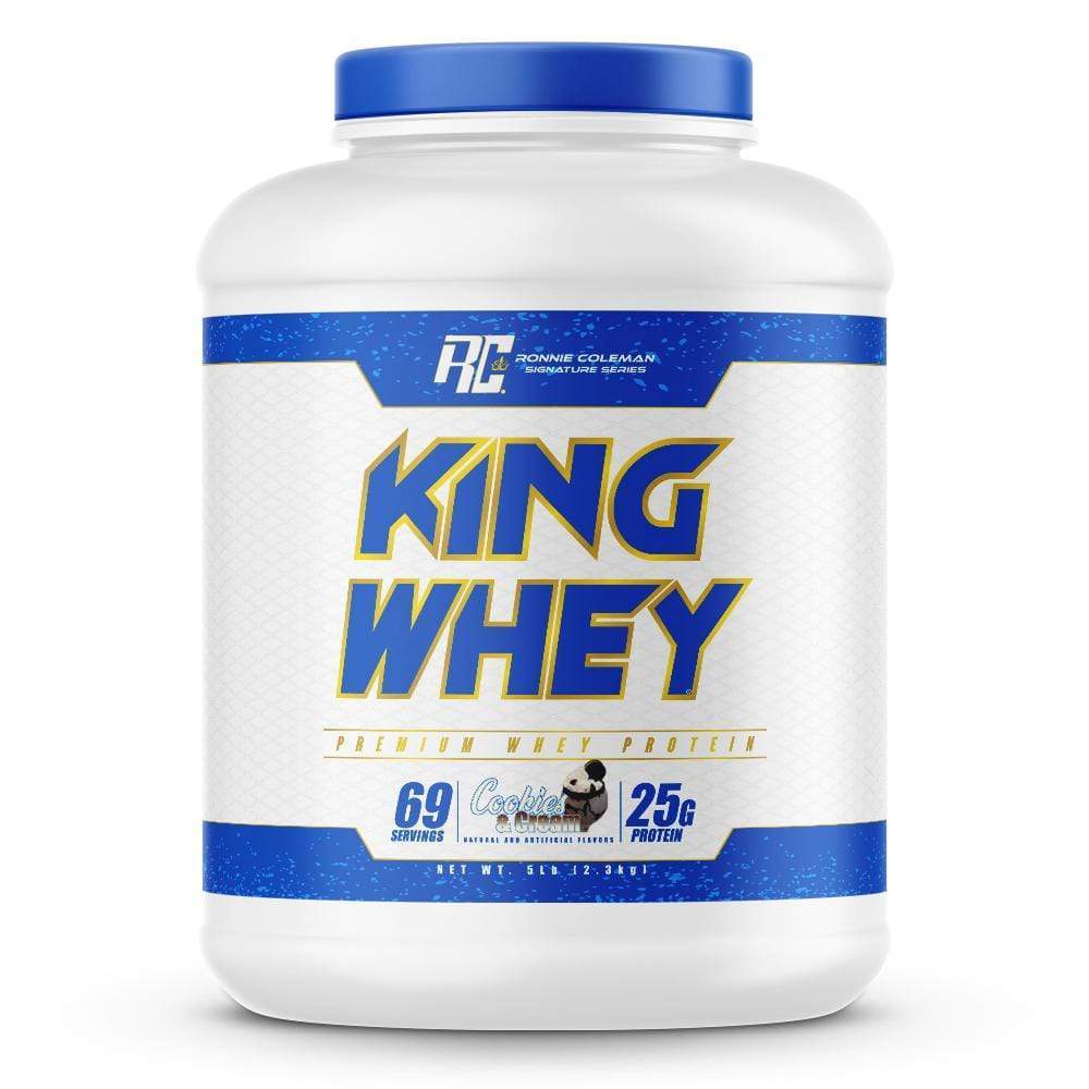 Ronnie Coleman Signature Series Protein Cookies N' Cream King Whey 5lb Ronnie Coleman Signature Series Bodybuilding Supplements
