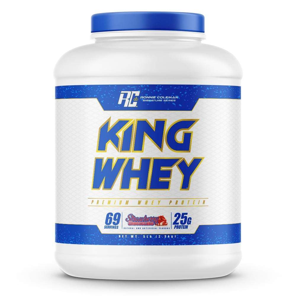 Ronnie Coleman Signature Series Protein Strawberry Cheesecake King Whey 5lb Ronnie Coleman Signature Series Bodybuilding Supplements