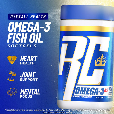 Image of Ronnie Coleman Signature Series Essentials Omega-3 XS Fish Oil Softgels Ronnie Coleman Signature Series Bodybuilding Supplements