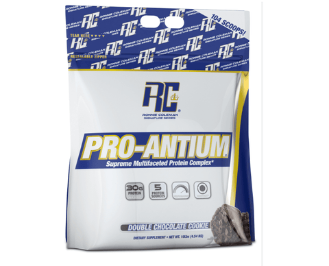 Image of Ronnie Coleman Signature Series Protein Double Chocolate Cookie Pro-Antium 10lb Bag Ronnie Coleman Signature Series Bodybuilding Supplements