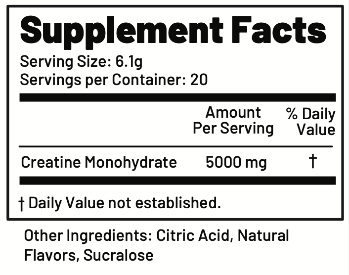Supplement Fact Image