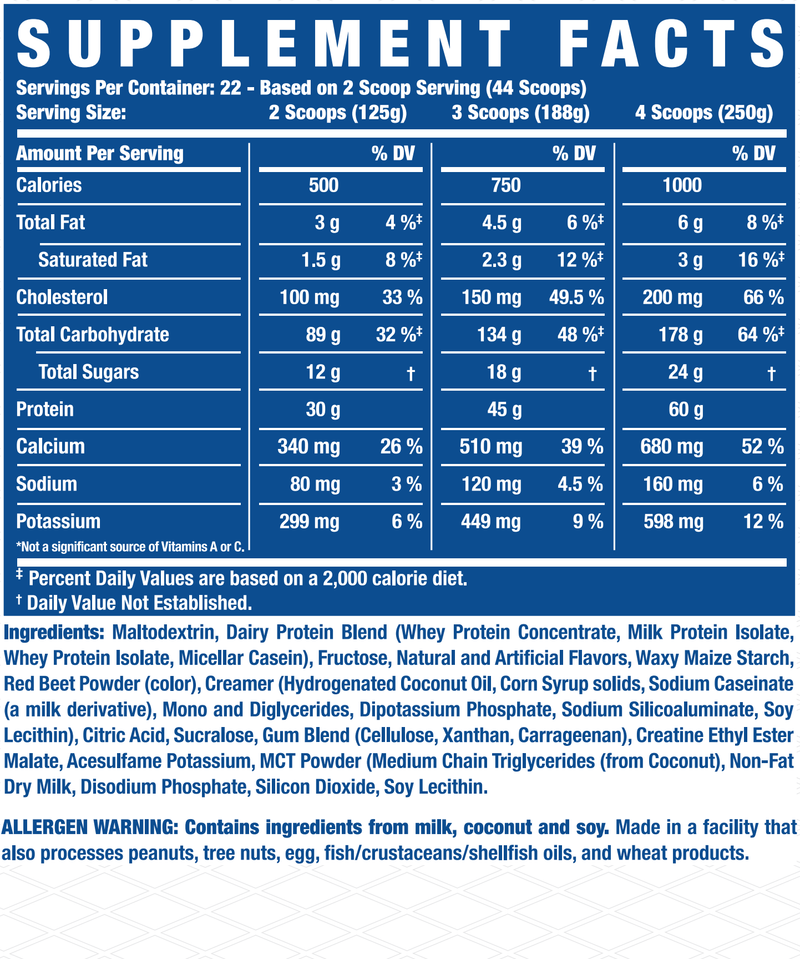 Supplement Fact Image