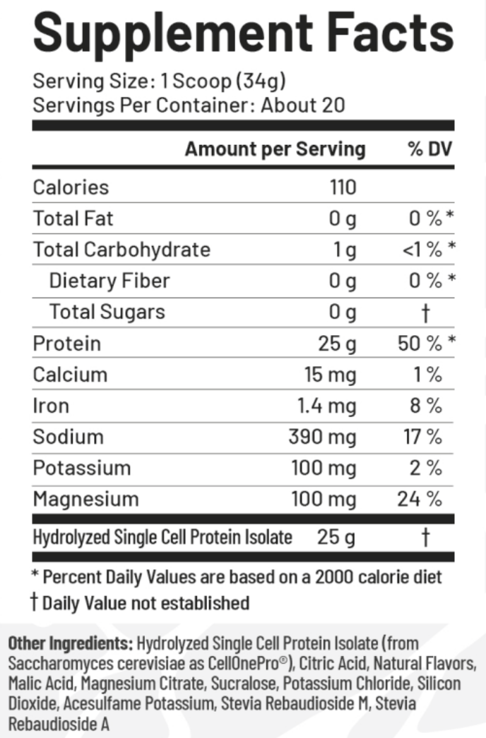 Supplement Fact Image