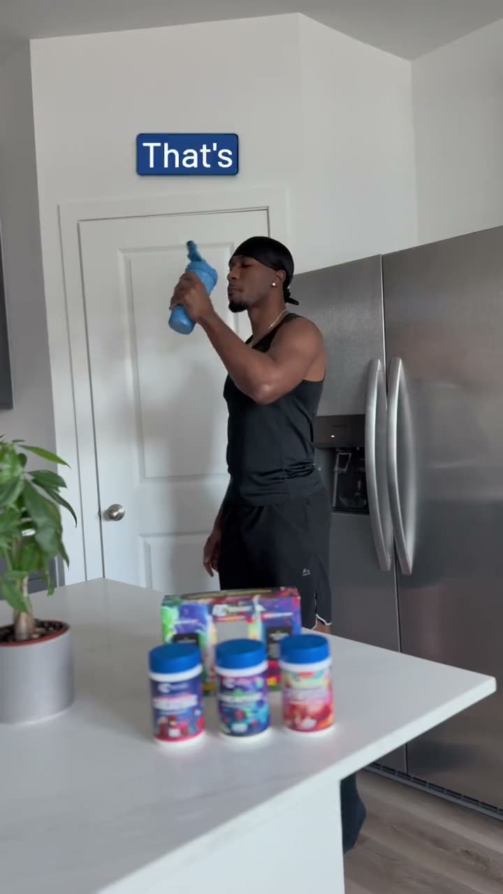 Load video: Creator trains, drinks Creatine Adventure and shows the three-flavor box set