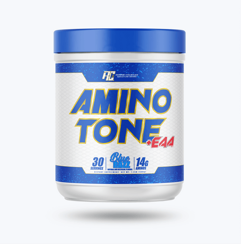 Image of Ronnie Coleman Signature Series Aminos 30 servings / Blue Razz Amino Tone EAA Ronnie Coleman Signature Series Bodybuilding Supplements