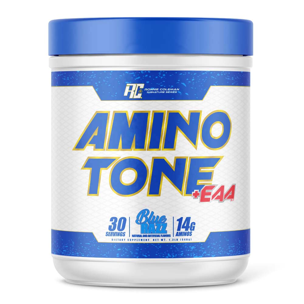 Ronnie Coleman Signature Series Aminos 30 servings / Blue Razz Amino Tone + EAA Powder Ronnie Coleman Signature Series Bodybuilding Supplements
