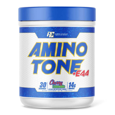 Image of Ronnie Coleman Signature Series Aminos 30 servings / Cherry Limeade Amino Tone + EAA Powder Ronnie Coleman Signature Series Bodybuilding Supplements