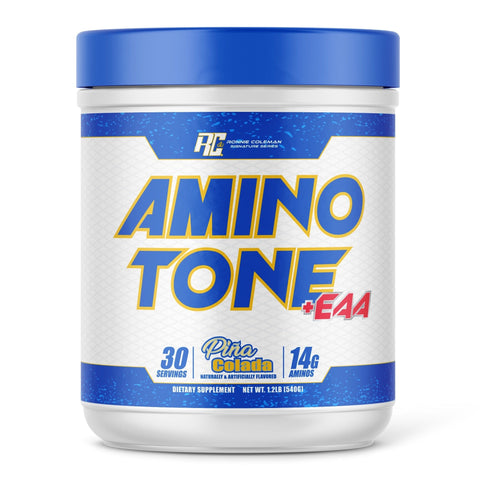 Image of Ronnie Coleman Signature Series Aminos 30 servings / Pina Colada Amino Tone + EAA Powder Ronnie Coleman Signature Series Bodybuilding Supplements