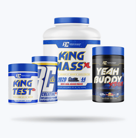 Image of Ronnie Coleman Signature Series Built Heavy Stack - Muscle Gain Stack Ronnie Coleman Signature Series Bodybuilding Supplements