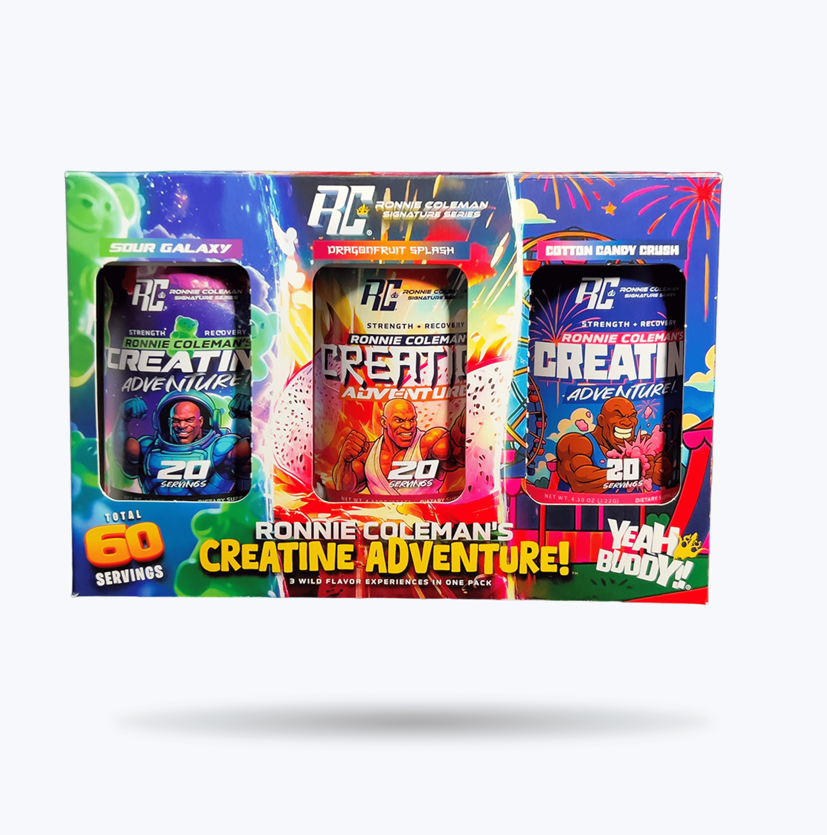 Ronnie Coleman Signature Series Creatine Adventure Boxset Ronnie Coleman Signature Series Bodybuilding Supplements