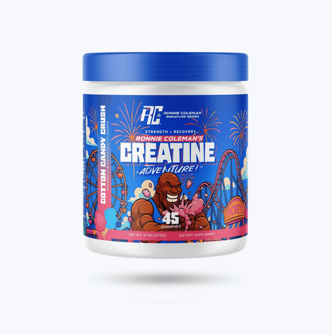 Image of Ronnie Coleman Signature Series Essentials Cotton Candy Crush - 45 Servings CREATINE ADVENTURE™ Ronnie Coleman Signature Series Bodybuilding Supplements