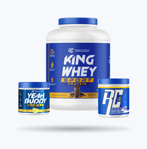Image of Ronnie Coleman Signature Series Stack First Rep Stack - Gym Starter Pack Ronnie Coleman Signature Series Bodybuilding Supplements