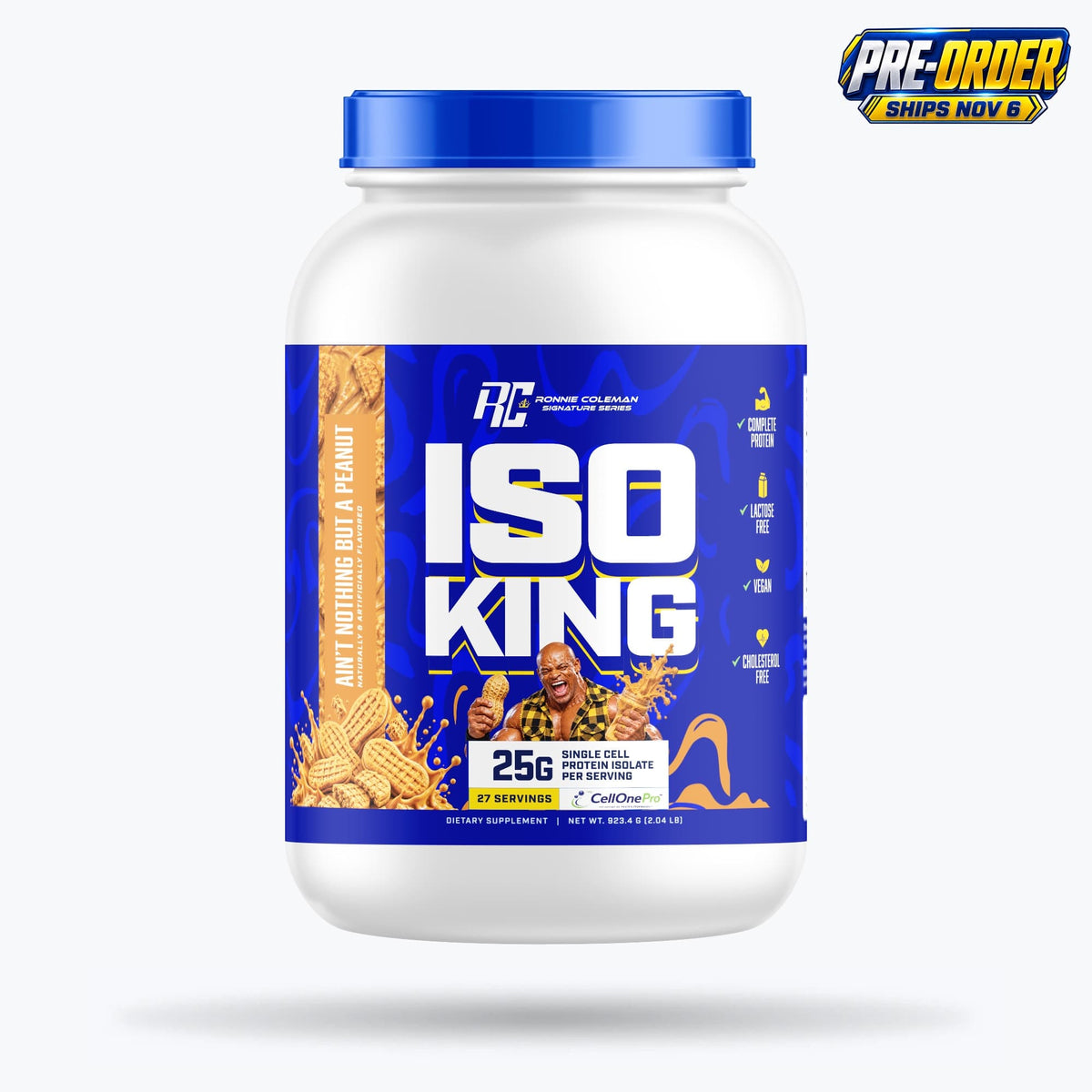Ronnie Coleman Signature Series Protein 2lbs - *PRE-ORDER* / Aint Nothin but a Peanut Iso King - PRE-ORDER (Ships 11/6) Ronnie Coleman Signature Series Bodybuilding Supplements