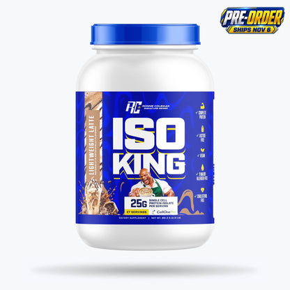 Ronnie Coleman Signature Series Protein 2lbs - *PRE-ORDER* / Light Weight Latte Iso King - PRE-ORDER (Ships 11/6) Ronnie Coleman Signature Series Bodybuilding Supplements