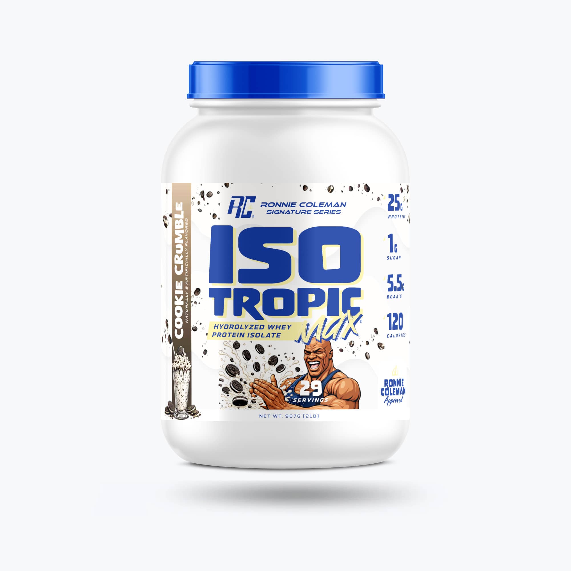 Ronnie Coleman Signature Series Protein 2lbs / Cookie Crumble Iso Tropic Max - 2lb Ronnie Coleman Signature Series Bodybuilding Supplements