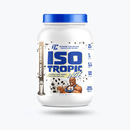 Ronnie Coleman Signature Series Protein 2lbs / Cookie Crumble Iso Tropic Max - 2lb Ronnie Coleman Signature Series Bodybuilding Supplements