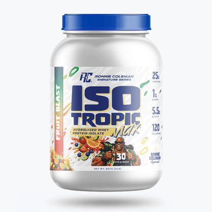 Ronnie Coleman Signature Series Protein 2lbs / Fruit Blast Iso Tropic Max - 2lb Ronnie Coleman Signature Series Bodybuilding Supplements