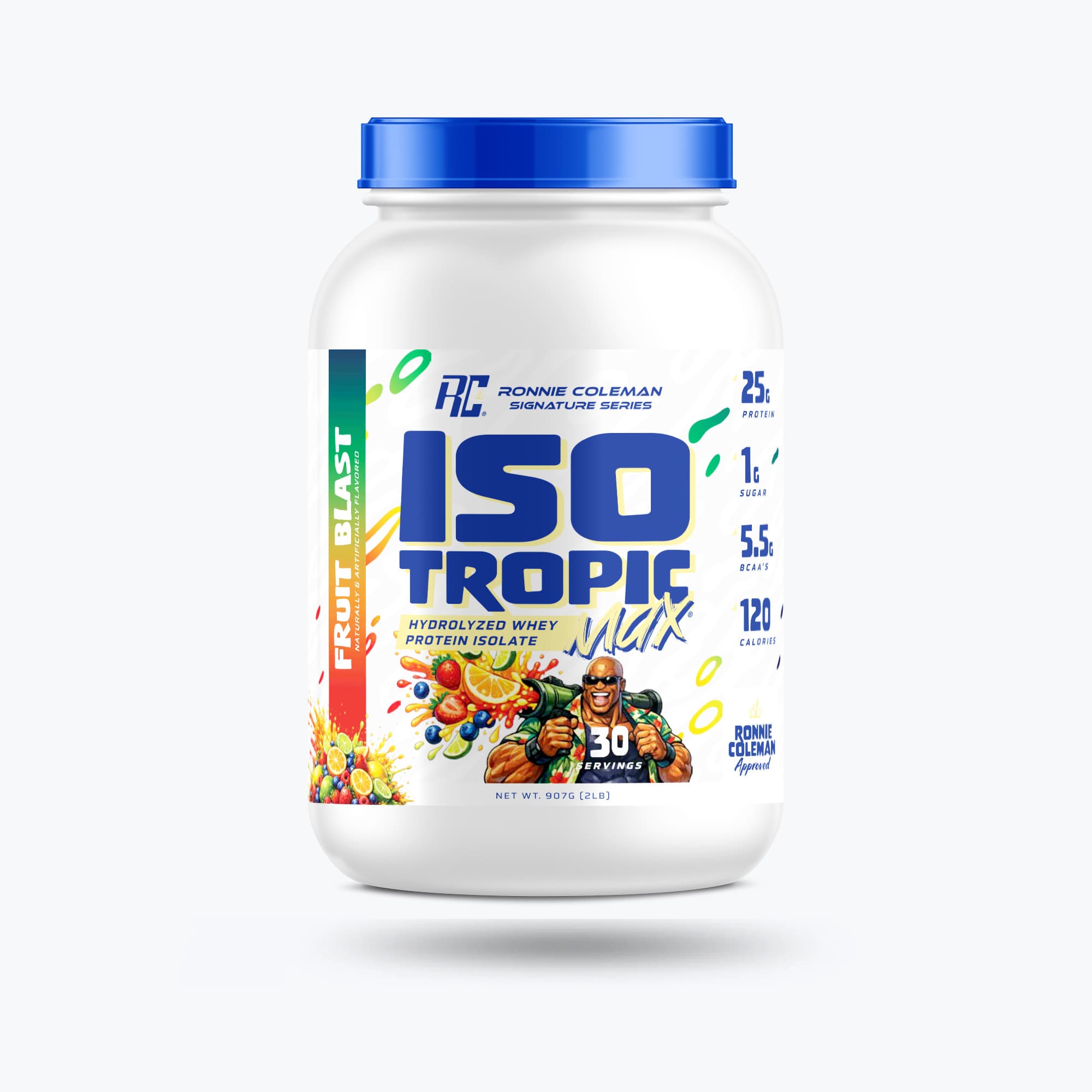 Ronnie Coleman Signature Series Protein 2lbs / Fruit Blast Iso Tropic Max - 2lb Ronnie Coleman Signature Series Bodybuilding Supplements