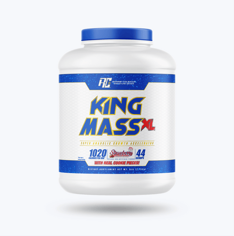 Image of Ronnie Coleman Signature Series Mass Gainer 6lbs / Strawberry Milkshake King Mass XL Ronnie Coleman Signature Series Bodybuilding Supplements