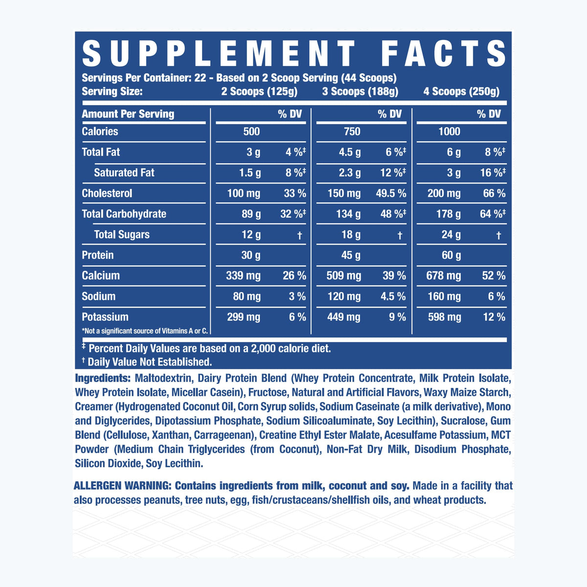 Ronnie Coleman Signature Series Mass Gainer King Mass XL Ronnie Coleman Signature Series Bodybuilding Supplements