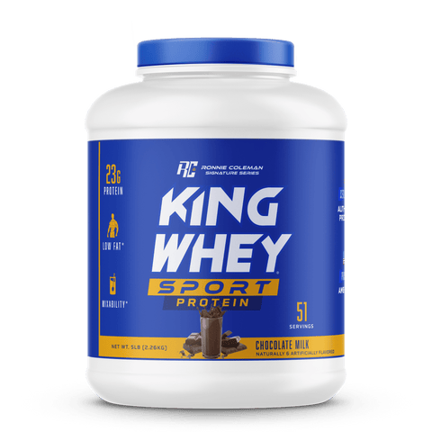 Image of Ronnie Coleman Signature Series Protein Chocolate Milk KING WHEY Sport Ronnie Coleman Signature Series Bodybuilding Supplements