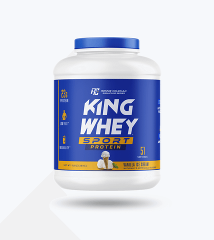 Image of Ronnie Coleman Signature Series Protein Vanilla Ice Cream / 5lbs King Whey Sport Ronnie Coleman Signature Series Bodybuilding Supplements