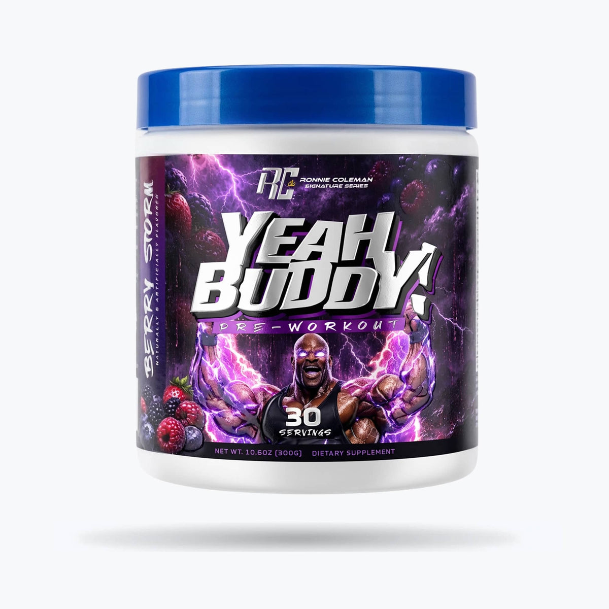 Ronnie Coleman Signature Series Pre Workout 30 Servings / Berry Storm *NEW LOOK* Yeah Buddy Ronnie Coleman Signature Series Bodybuilding Supplements
