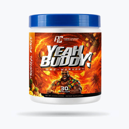 Ronnie Coleman Signature Series Pre Workout 30 Servings / Tropical Force *NEW LOOK* Yeah Buddy Ronnie Coleman Signature Series Bodybuilding Supplements