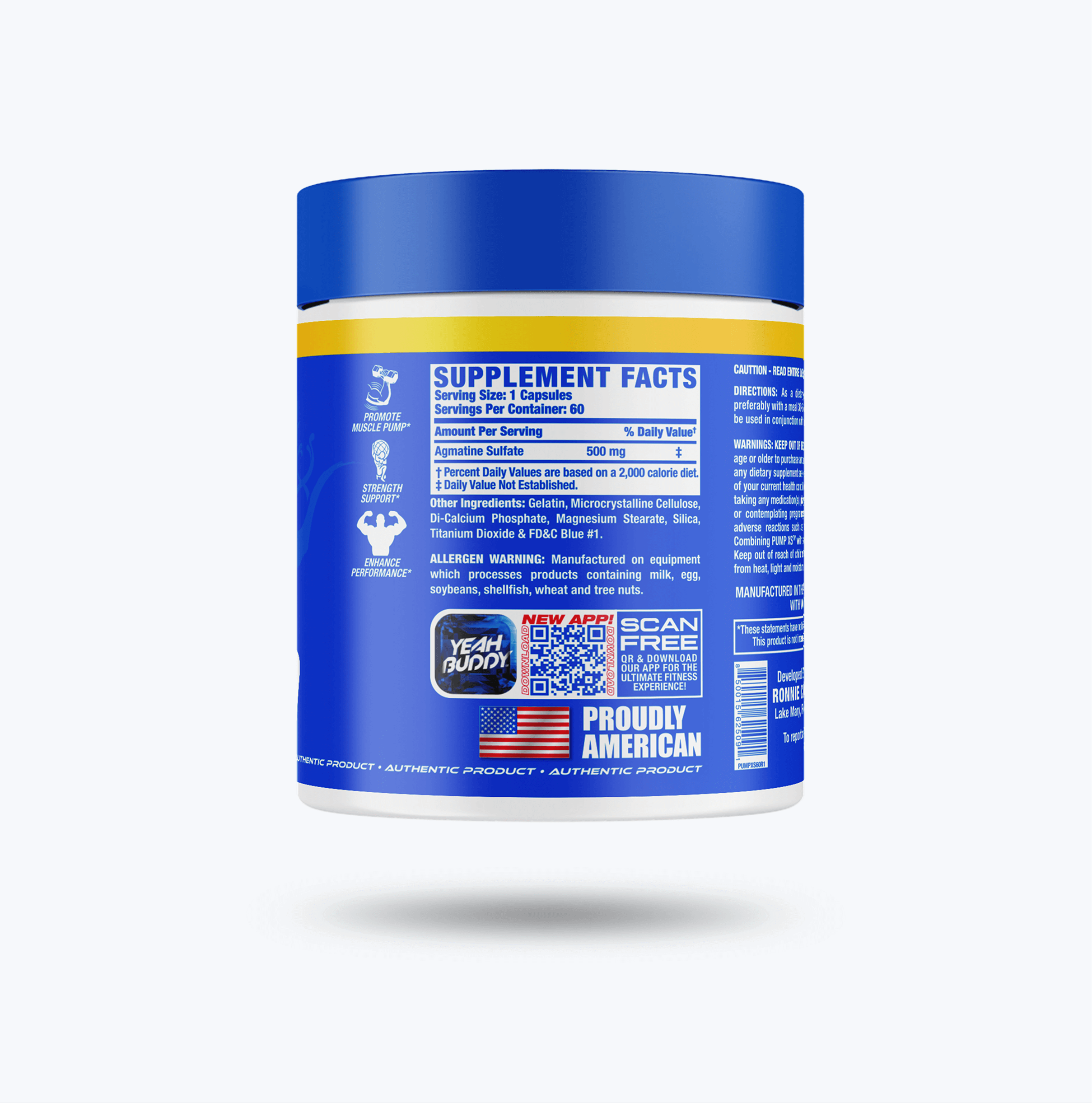 Ronnie Coleman Signature Series Pre Workout Unflavored / 60ct Pump XS Ronnie Coleman Signature Series Bodybuilding Supplements