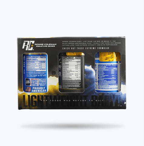 Image of Ronnie Coleman Signature Series Unstopable Pack Boxset 1 Ronnie Coleman Signature Series Bodybuilding Supplements