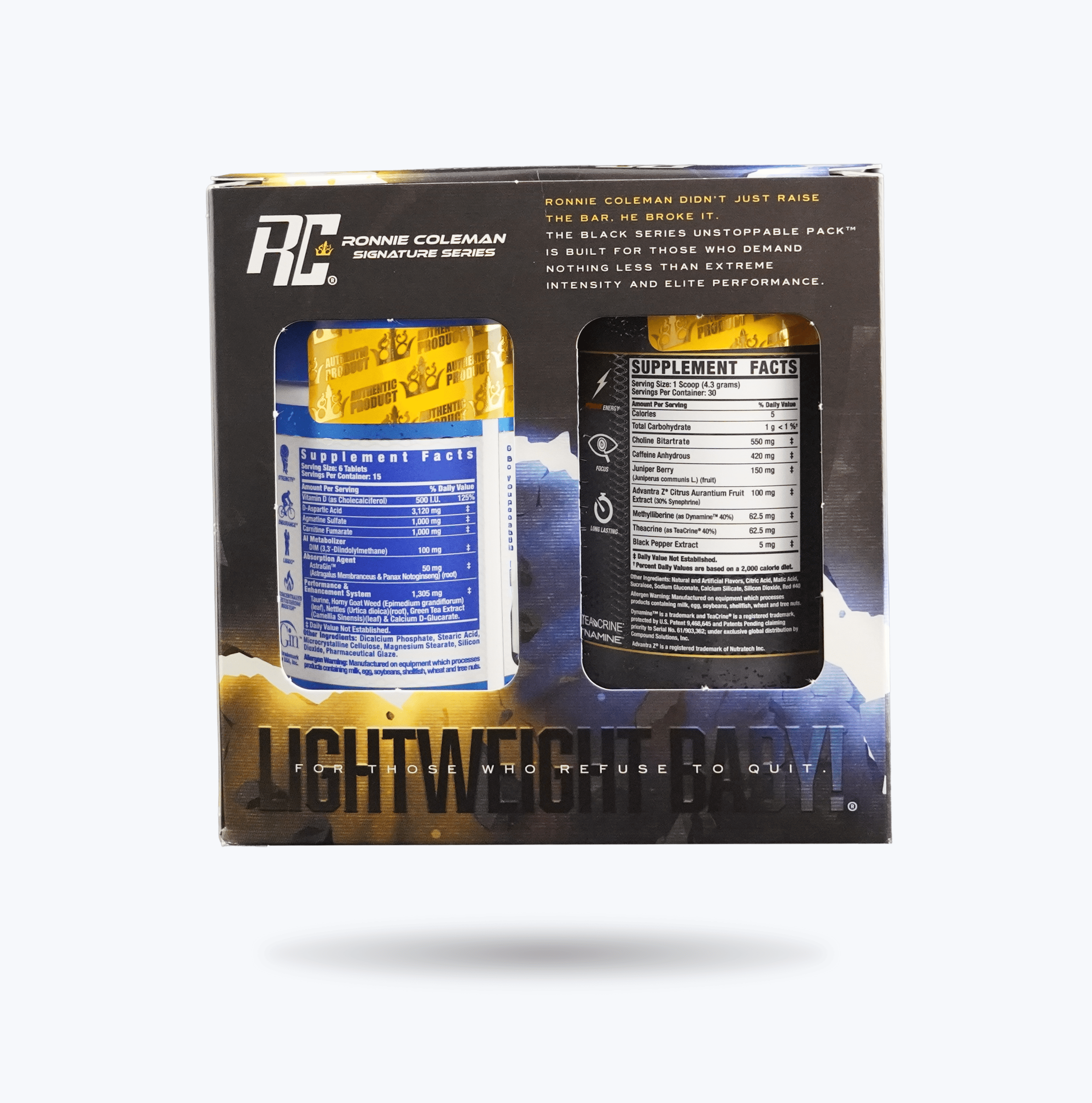 Ronnie Coleman Signature Series Unstopable Pack Boxset 2 Ronnie Coleman Signature Series Bodybuilding Supplements