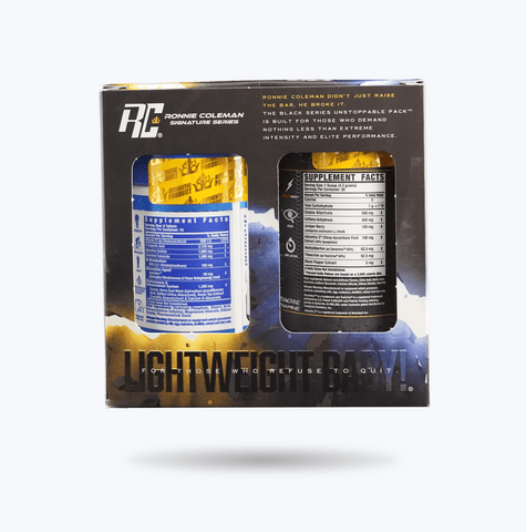 Image of Ronnie Coleman Signature Series Unstopable Pack Boxset 2 Ronnie Coleman Signature Series Bodybuilding Supplements