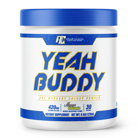 Image of Ronnie Coleman Signature Series Pre Workout 30 Servings / Mango Pineapple YEAH BUDDY™ Pre-Workout Powder Ronnie Coleman Signature Series Bodybuilding Supplements