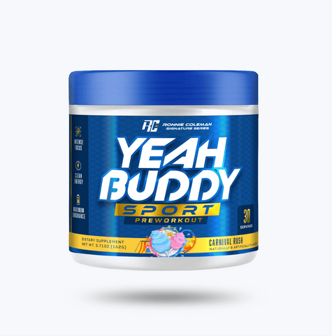 Image of Ronnie Coleman Signature Series Pre Workout 30 servings / Carnival Rush Yeah Buddy Sport Ronnie Coleman Signature Series Bodybuilding Supplements