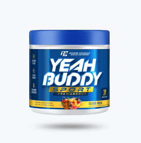 Image of Ronnie Coleman Signature Series Pre Workout 30 servings / Island Crush Yeah Buddy Sport Ronnie Coleman Signature Series Bodybuilding Supplements